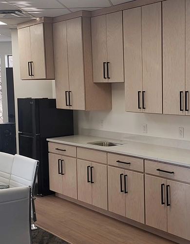 custom built office cabinets